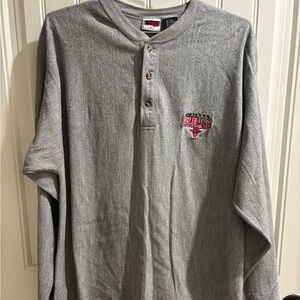 Vintage 90s Pro Edge  Gray Chicago Bulls NBA Crewneck Sweatshirt Size 2XL